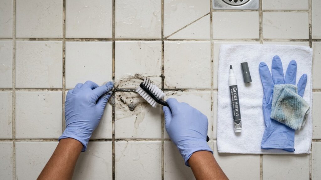 Adeus rejunte encardido no banheiro: a solução minimalista que renova o piso sem quebrar o revestimento antigo