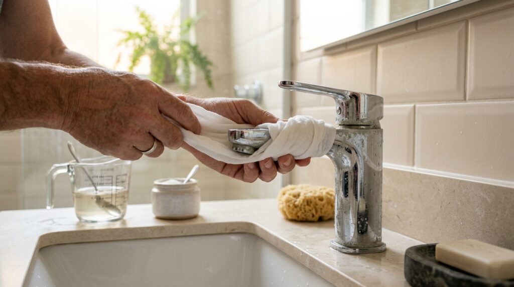 Nem vinagre, nem bicarbonato de sódio: a melhor maneira de remover o calcário de torneiras e vasos sanitários