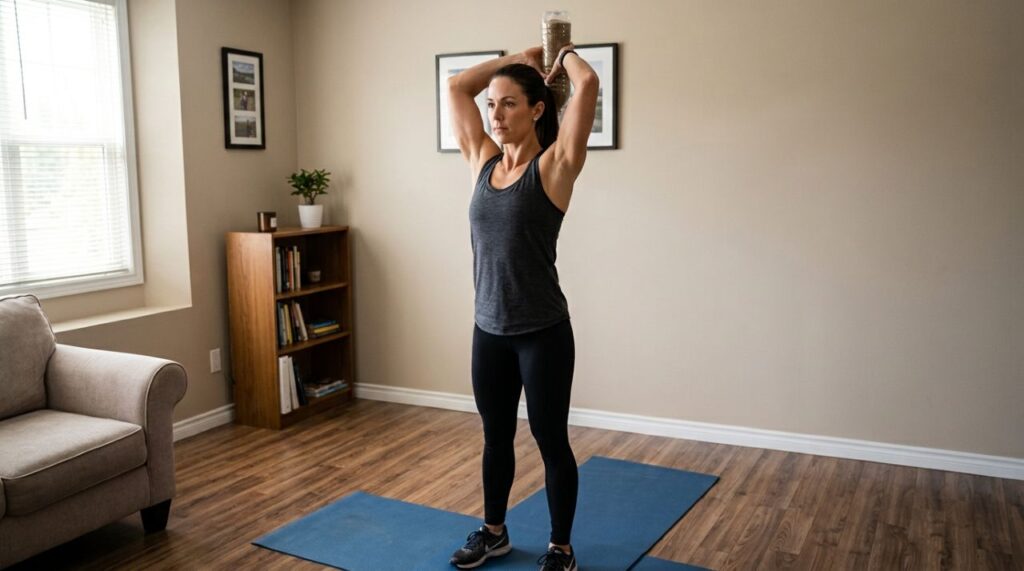 Nem academia nem halteres: exercícios simples com duas garrafas de plástico para fortalecer os braços e combater a flacidez em casa
