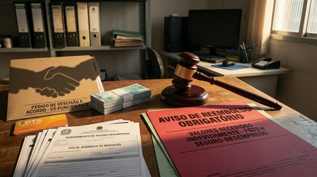 Demissão combinada de R$ 95 mil chama atenção para um detalhe decisivo na Justiça