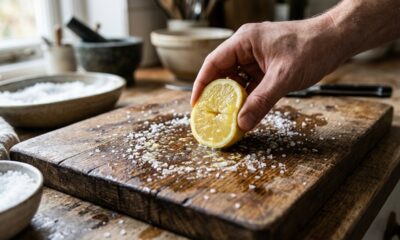 Mistura de limão com sal refinado: para que serve o segredo das avós para remover ferrugem e limpar tábuas de carne sem produtos químicos