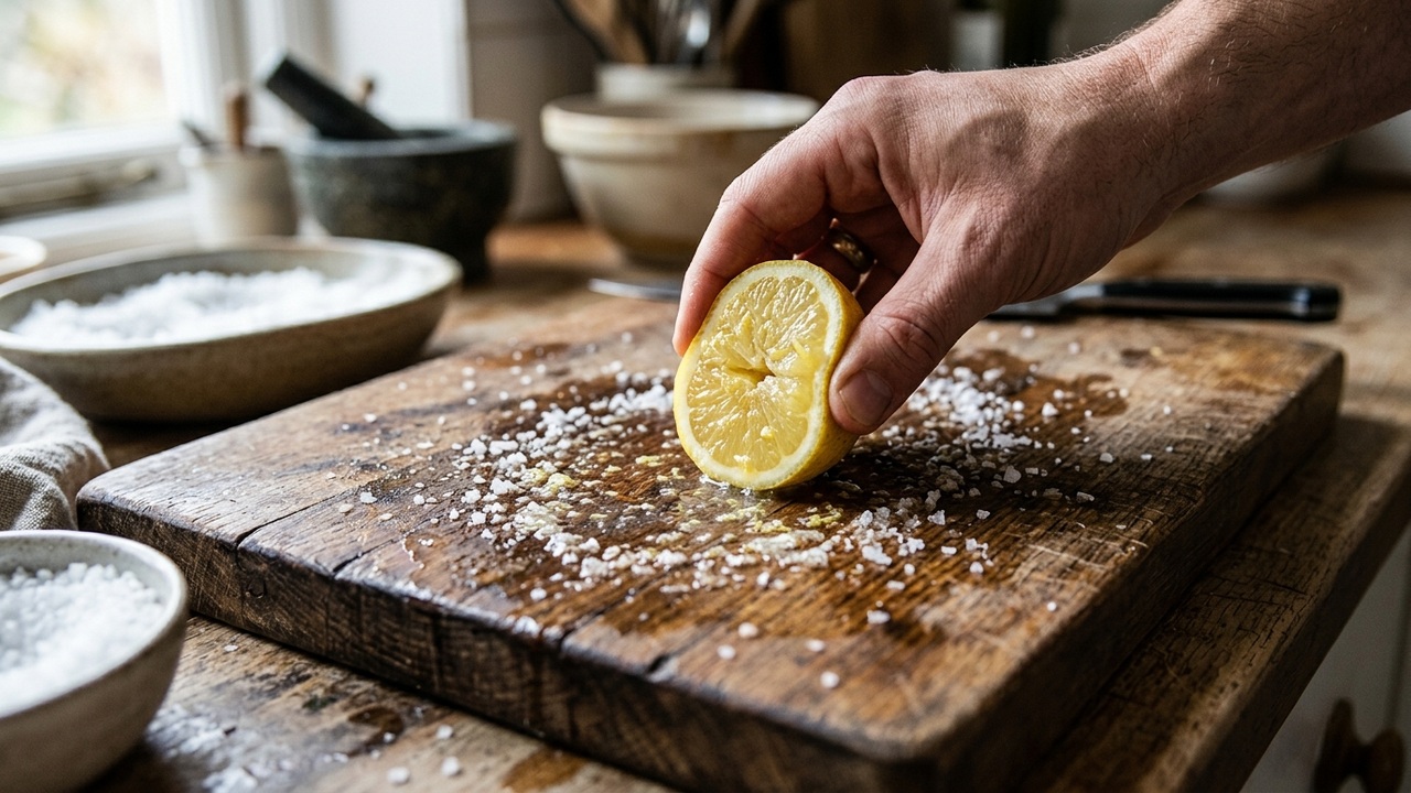 Mistura de limão com sal refinado: para que serve o segredo das avós para remover ferrugem e limpar tábuas de carne sem produtos químicos