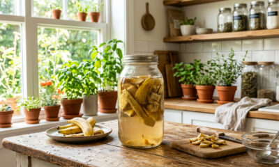 Adubo com chá de casca de banana: para que serve a infusão caseira que funciona como uma verdadeira bomba de potássio para as raízes
