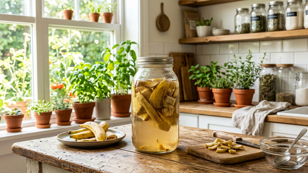 Adubo com chá de casca de banana: para que serve a infusão caseira que funciona como uma verdadeira bomba de potássio para as raízes