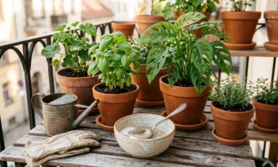 Sem adubo caro nem produto químico: a mistura caseira antiga que as avós usavam para melhorar a aparência das plantas