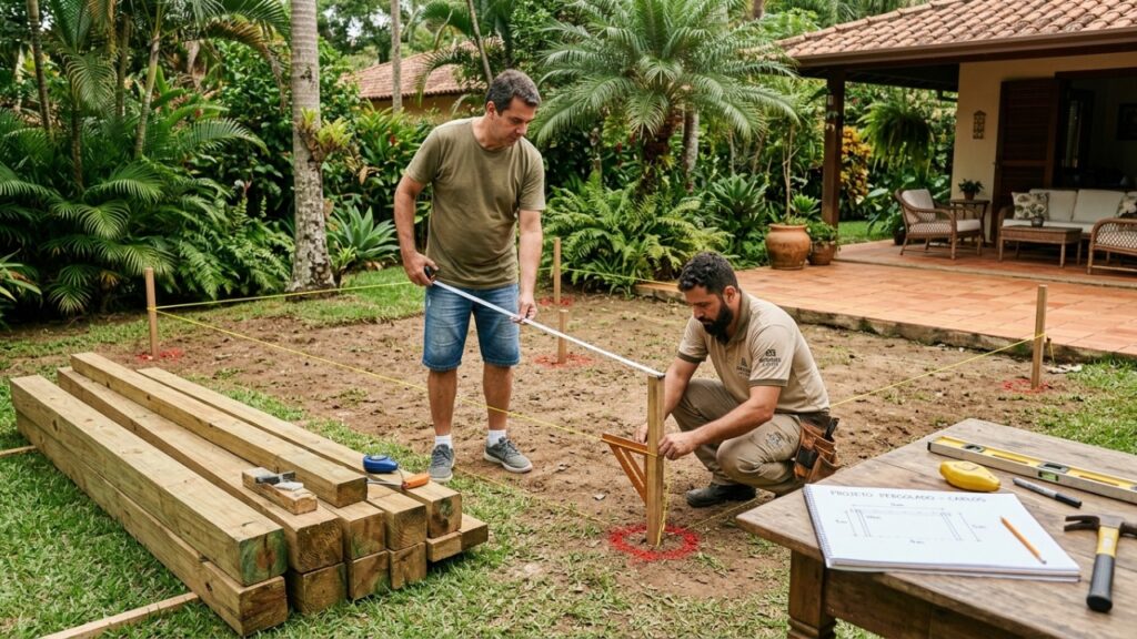 Como fazer um pergolado de madeira resistente e deixar o quintal mais bonito e aconchegante