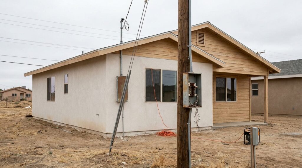 Construí uma casa com R$ 18 mil e gastei muito menos, mas não consegui ligar a energia por falta de regularização