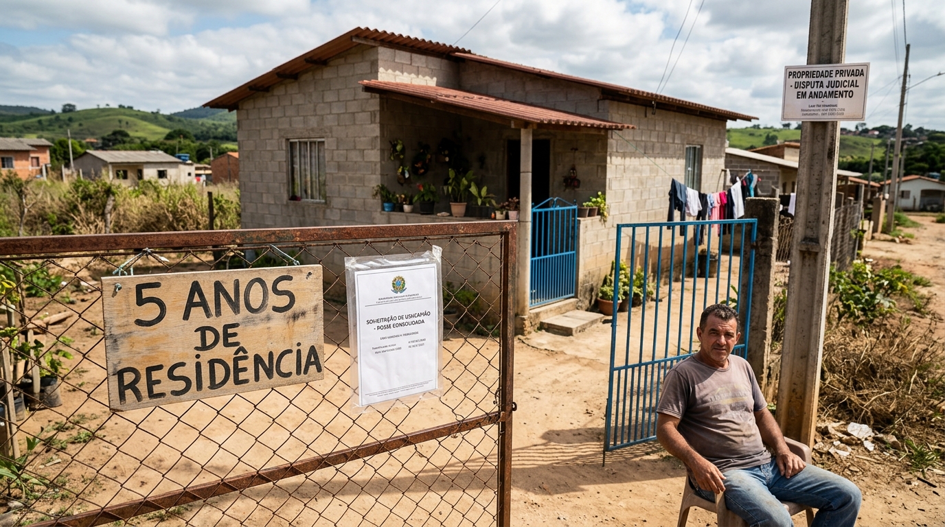 Família mora há 5 anos em terreno abandonado, gasta mais de R$ 80 mil e antigo dono reaparece exigindo saída imediata