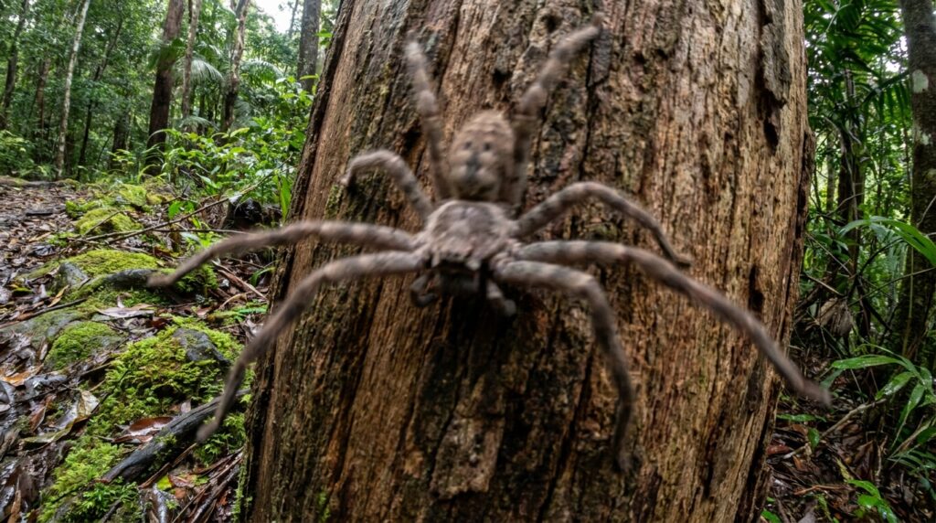 Aranha australiana corre a mais de 13 km/h e consegue superar a velocidade de uma pessoa comum