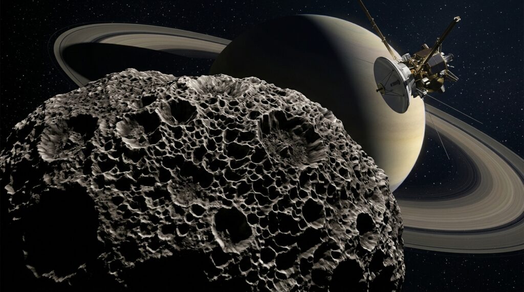 A lua que leva mais tempo para girar sobre si mesma do que para dar uma volta em seu planeta