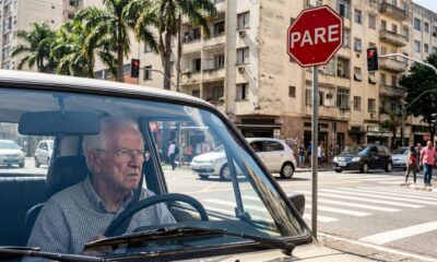 Polícia preocupada com motoristas idosos: nem todo mundo percebe uma placa de pare hoje em dia