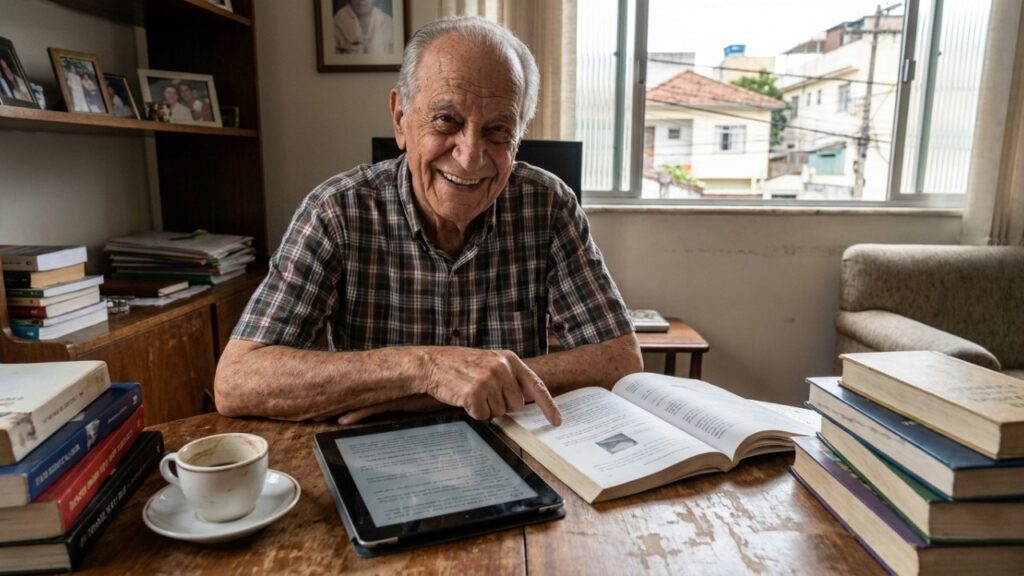 Citação do dia de Cícero: "Aquele que na velhice conserva algo da juventude que um dia teve, jamais envelhecerá de espírito." Uma reflexão sobre viver com leveza