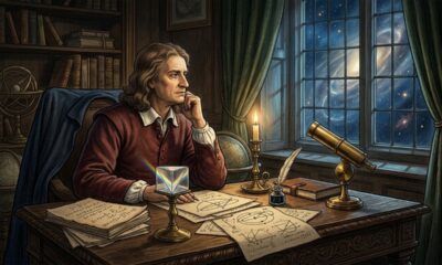 Isaac Newton sobre fé e razão: "Assim como um cego não tem noção de cores, nós também não temos ideia da maneira como o Deus onisciente percebe e compreende todas as coisas."