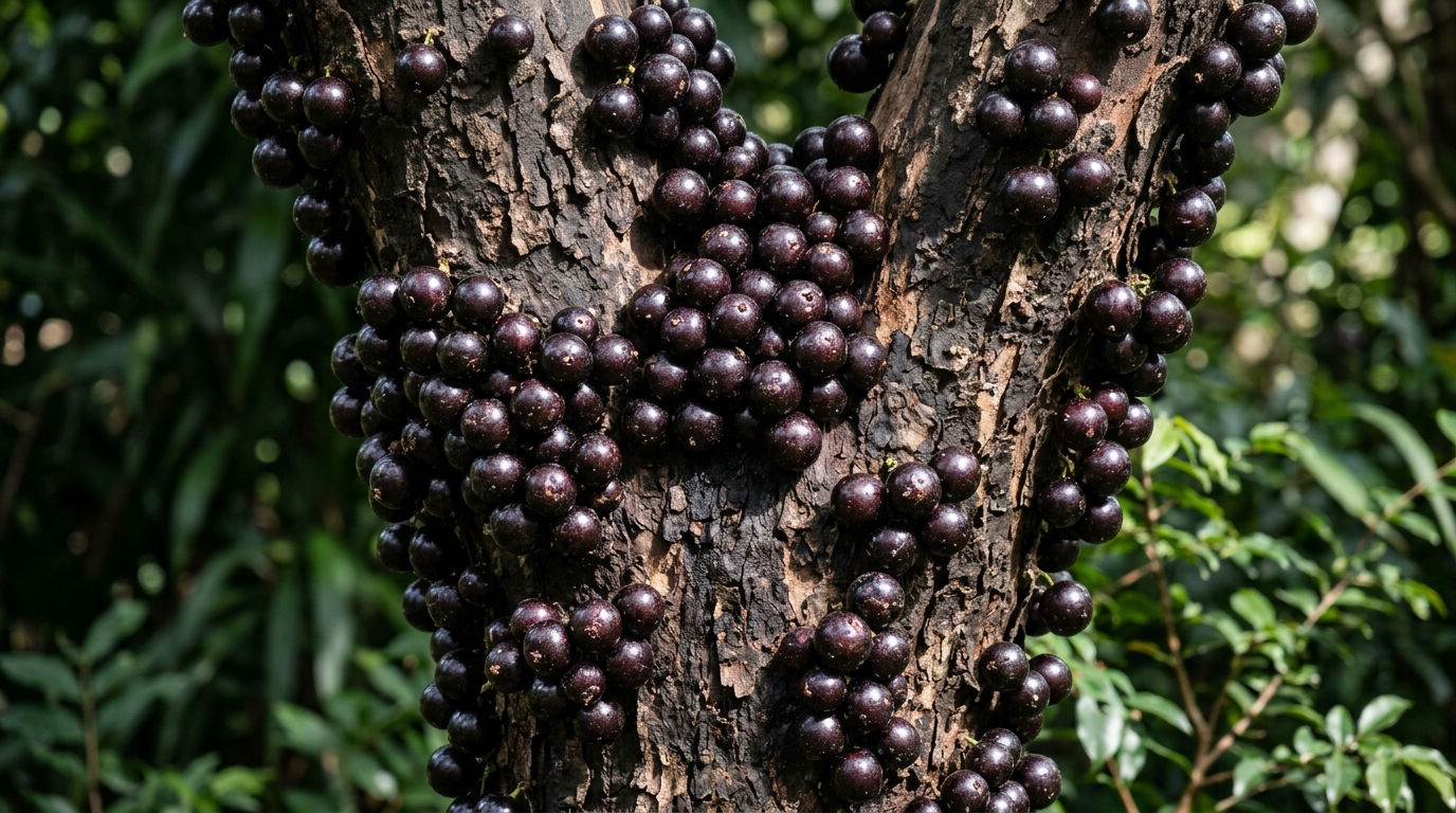 A árvore que produz frutos diretamente no tronco e surpreende pela aparência