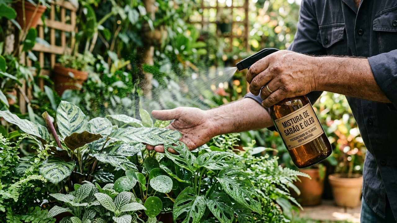 Sabão de coco com óleo vegetal: a receita caseira para deixar as folhas escorregadias e impedir a fixação de insetos nas plantas