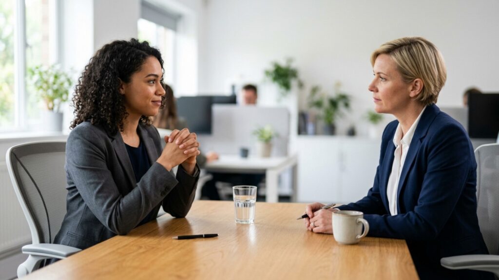Segundo a psicologia, entrelaçar os dedos durante uma conversa pode ser uma tentativa inconsciente de controlar o nervosismo e manter a calma