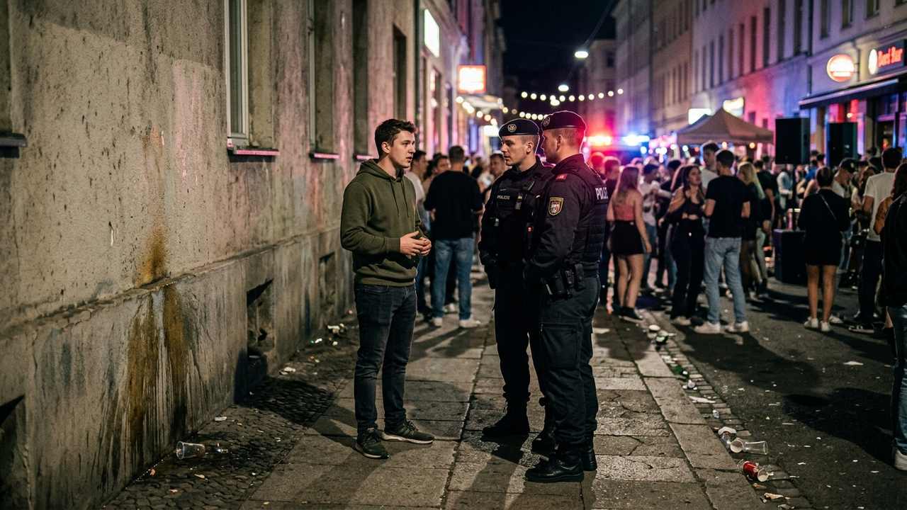 Jovem urina na calçada de festa de rua, é detido pela polícia por ato obsceno e recebe multa municipal de R$ 748 reais de limpeza urbana