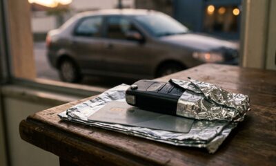 Por que cada vez mais pessoas estão embrulhando carteiras e chaves de carro em papel alumínio