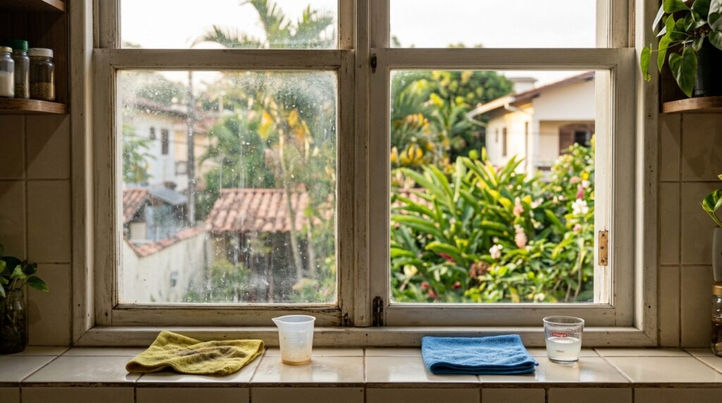 Espirrar vinagre quente nos vidros da casa: para que serve e por que recomendam na limpeza diária