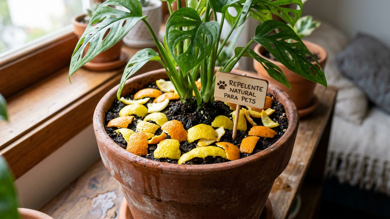 Repelente natural de cães e gatos em vasos: como usar cascas cítricas ou borra de café para afastar os animais de estimação da terra das plantas