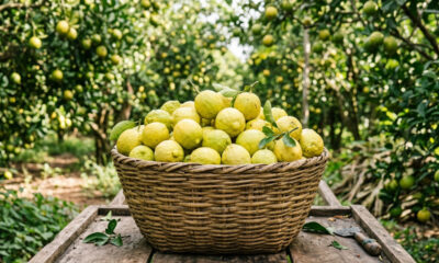 Essa fruta cítrica não tem sabor azedo: a polpa muito suculenta é doce como caldo de cana e possui apenas um toque refrescante de limão