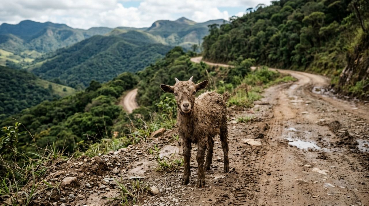 Ciclista ouve choro durante treino nas montanhas e encontra bebê coberto de lama