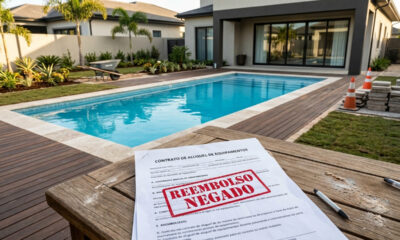 Inquilino gasta R$ 40 mil para fazer piscina em casa alugada por conta própria e proprietário recusa reembolso com base na lei