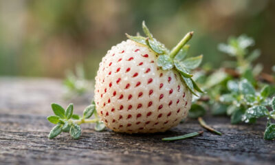 Como cultivar o exótico morango-abacaxi: o guia prático de plantio para ter o fruto branco de sabor adocicado em jardineiras suspensas