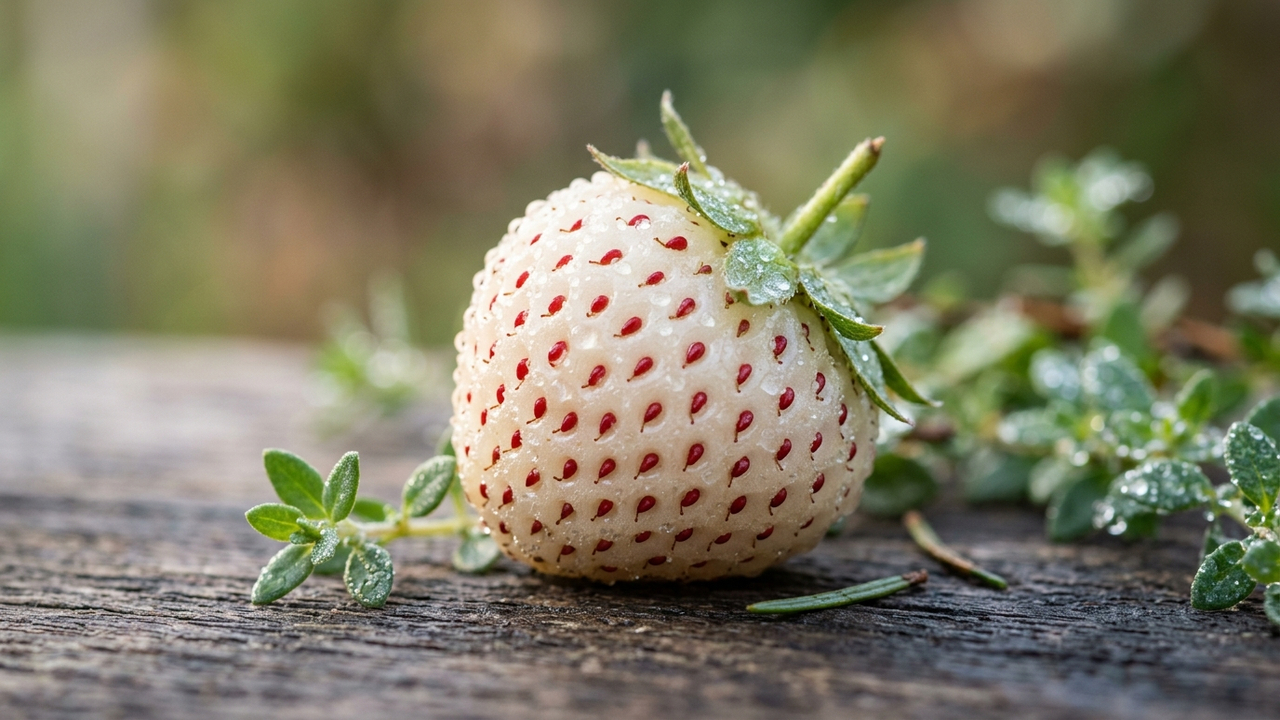 Como cultivar o exótico morango-abacaxi: o guia prático de plantio para ter o fruto branco de sabor adocicado em jardineiras suspensas