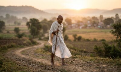 Mahatma Gandhi, pensador hindu, sobre a felicidade: "Ela não consiste em ter uma vida perfeita, mas em viver com a consciência limpa."