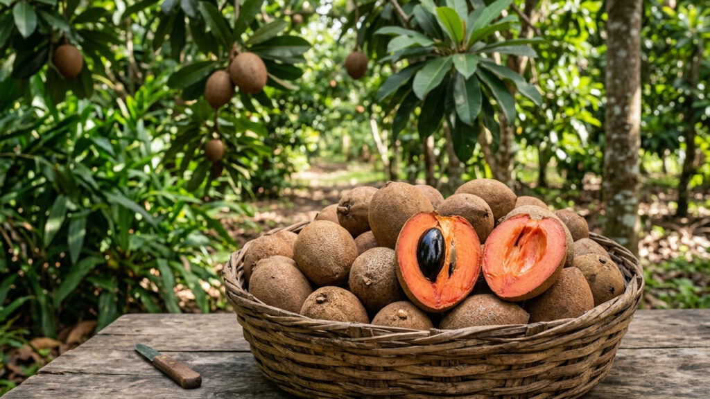 Essa fruta exótica parece uma moranga em miniatura, mas possui uma polpa cremosa com sabor adocicado que lembra a mistura de abóbora com mel