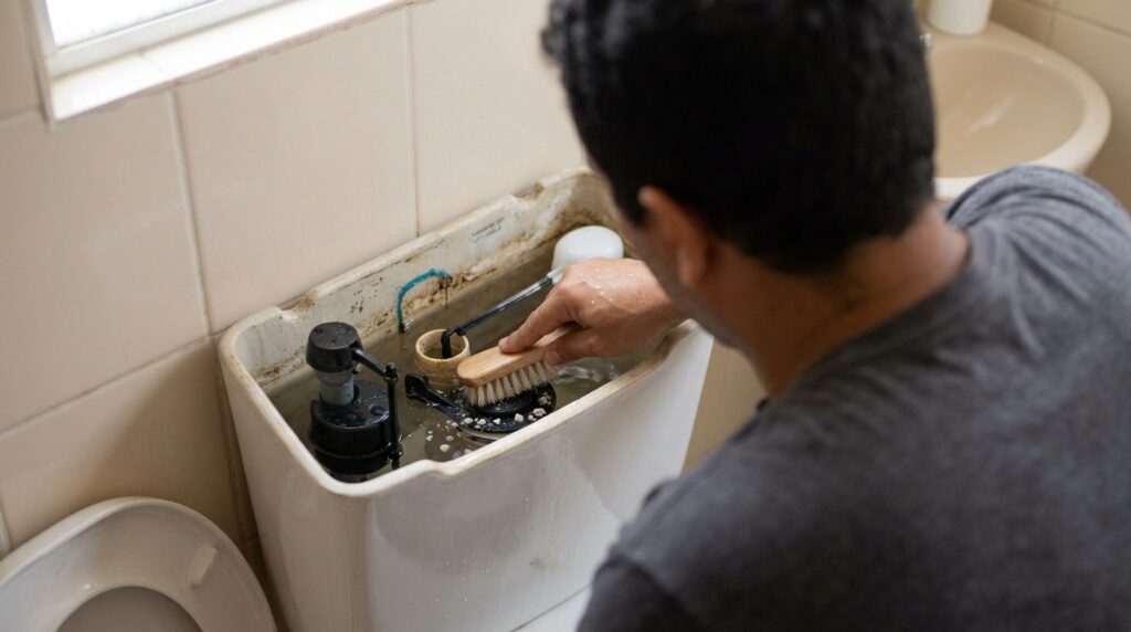 Água correndo sem parar no vaso sanitário: um método simples que vale a pena tentar antes de chamar um encanador