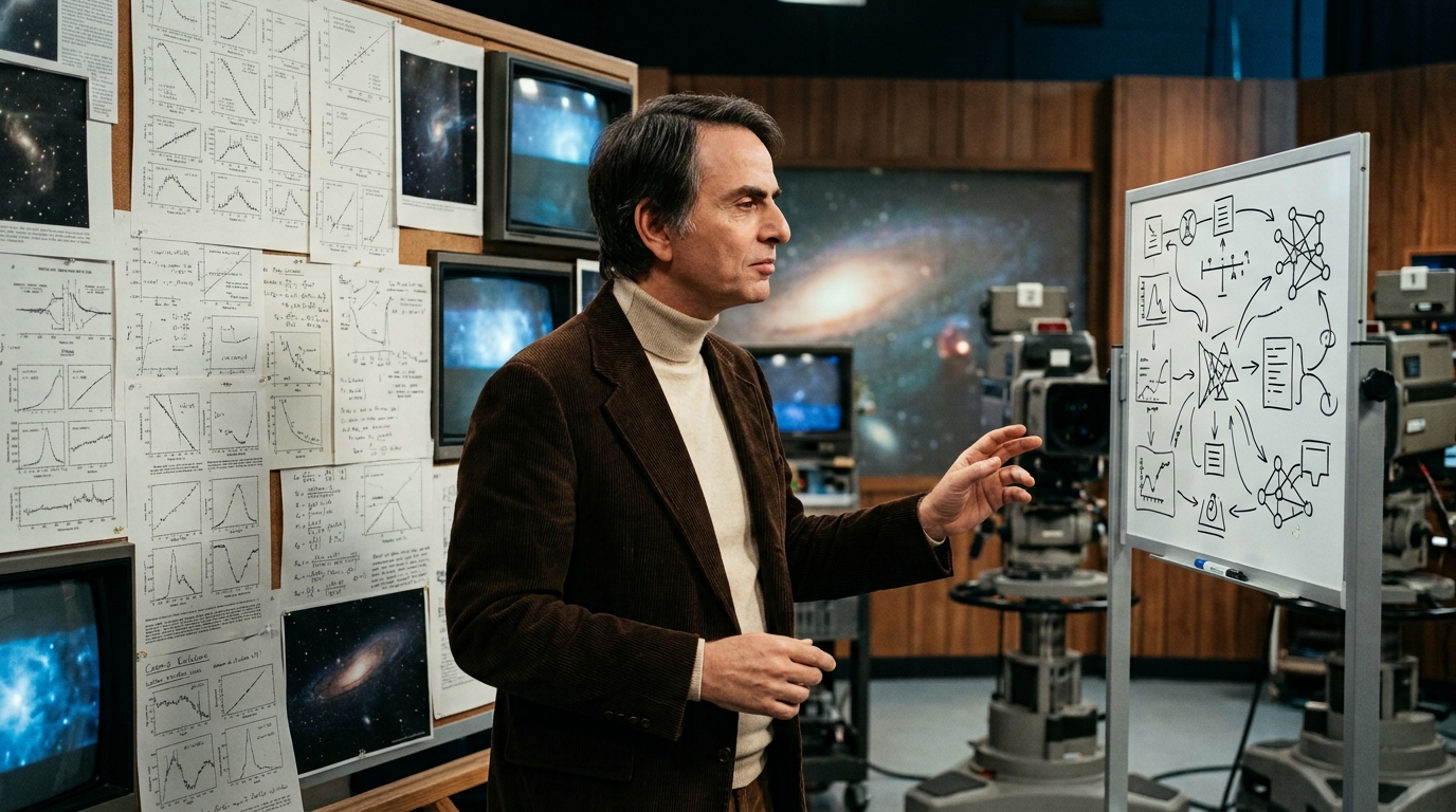 Carl Sagan, divulgador científico: "Saber muito não é o mesmo que ser inteligente. Inteligência não é apenas informação, mas também discernimento."