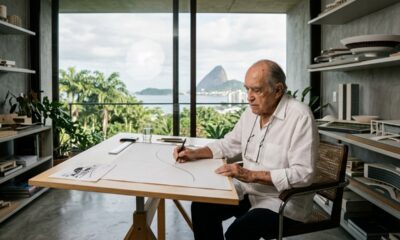 Oscar Niemeyer sobre o poder do desenho: "De um traço nasce a arquitetura. E quando ele é bonito e cria surpresa, ela pode atingir, sendo bem conduzida, o nível superior de uma obra de arte."