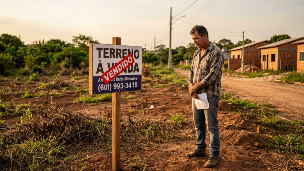Homem compra terreno de R$ 100 mil em acordo verbal, não registra o imóvel e perde a propriedade após o vendedor revender o lote para outro