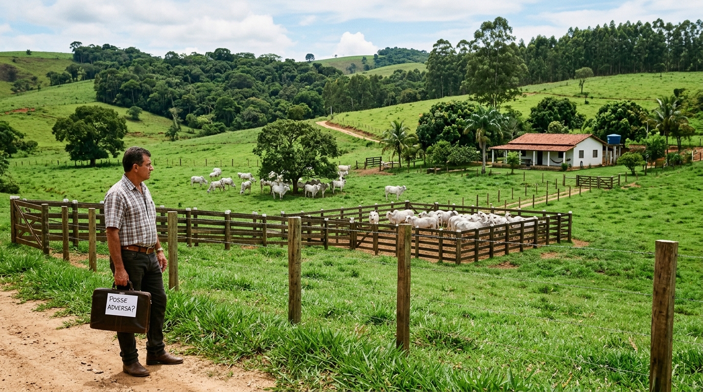 Homem administra sítio da família por 15 anos, gasta R$ 130 mil em benfeitorias e cria gado no local, mas quando pede o usucapião descobre que o consentimento dos parentes derruba o animus domini exigido por lei