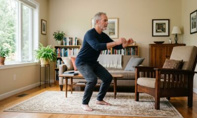 Treino no conforto de casa aos 60 anos: 10 exercícios eficazes para fortalecer o corpo todo em apenas 20 minutos e sem equipamentos