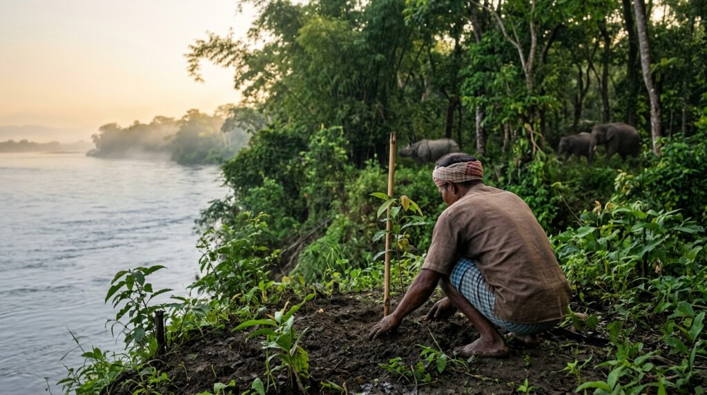Um único homem passou 40 anos plantando árvores em um banco de areia árido: agora é uma floresta de 526 hectares repleta de elefantes, rinocerontes e tigres