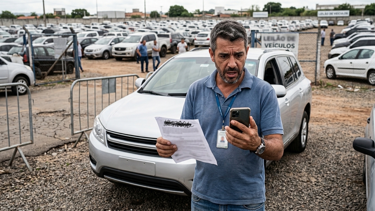 Ele comprou um carro em leilão e descobriu R$ 12 mil em multas