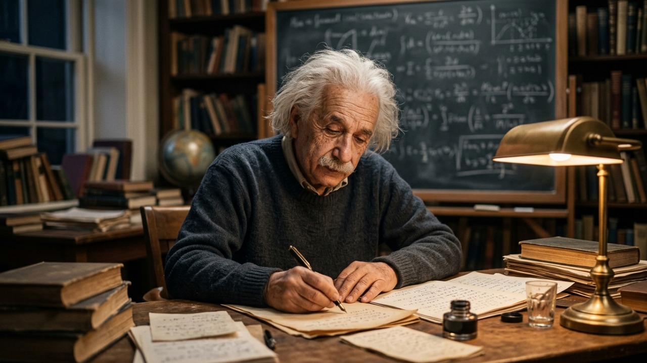 Albert Einstein sobre o verdadeiro sucesso: “O sucesso vem da curiosidade, concentração, perseverança e autocrítica.” Um ensinamento sobre disciplina e constância