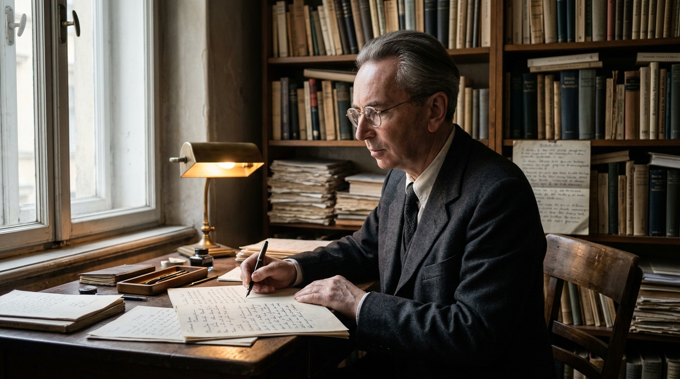 Reflexão do filósofo Viktor Frankl sobre a felicidade: "O sentido da vida não está na felicidade, mas na realização de uma tarefa significativa."