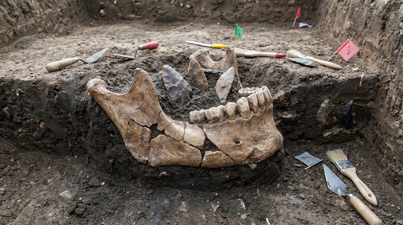 Lesão em mandíbula de Homo sapiens revela que a violência já fazia parte da vida humana há 90 mil anos