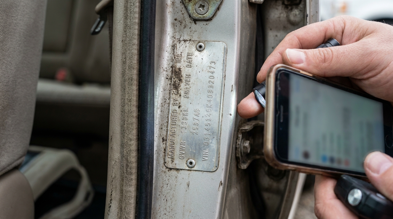 Antes da vistoria ou da compra de um carro usado, confira a etiqueta do fabricante e evite problemas com a documentação