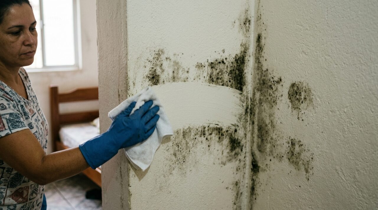 Como corrigir parede mofada e evitar que a mancha volte sem deixar marcas na pintura