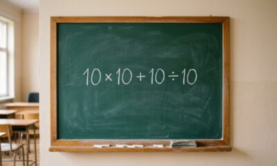 Em quantos segundos você consegue resolver 10 × 10 + 10 ÷ 10 sem usar calculadora?