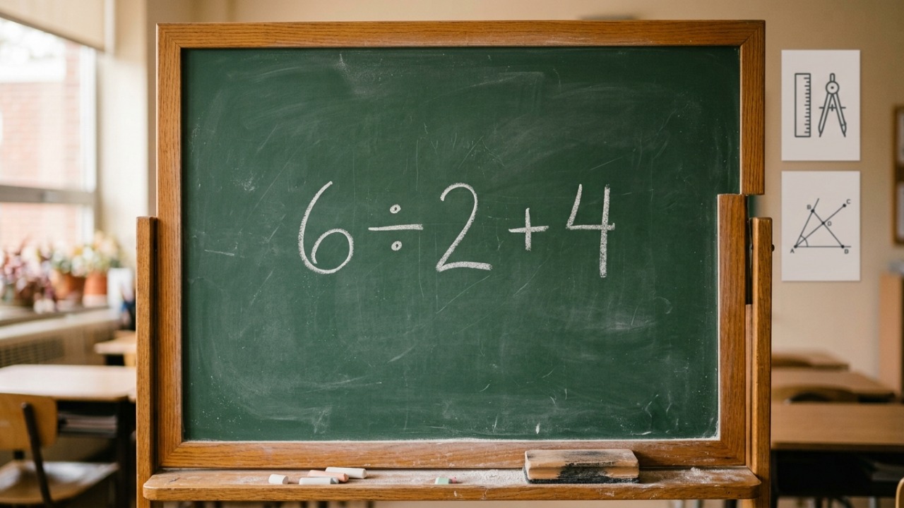 Você consegue resolver 6 ÷ 2 + 4 em menos de 10 segundos sem errar?