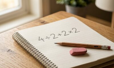 Você consegue resolver 4 ÷ 2 + 2 x 2 em quantos segundos sem contar nos dedos?