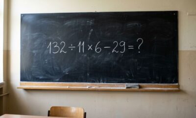 Você consegue resolver 132 ÷ 11 × 6 − 29 mentalmente?