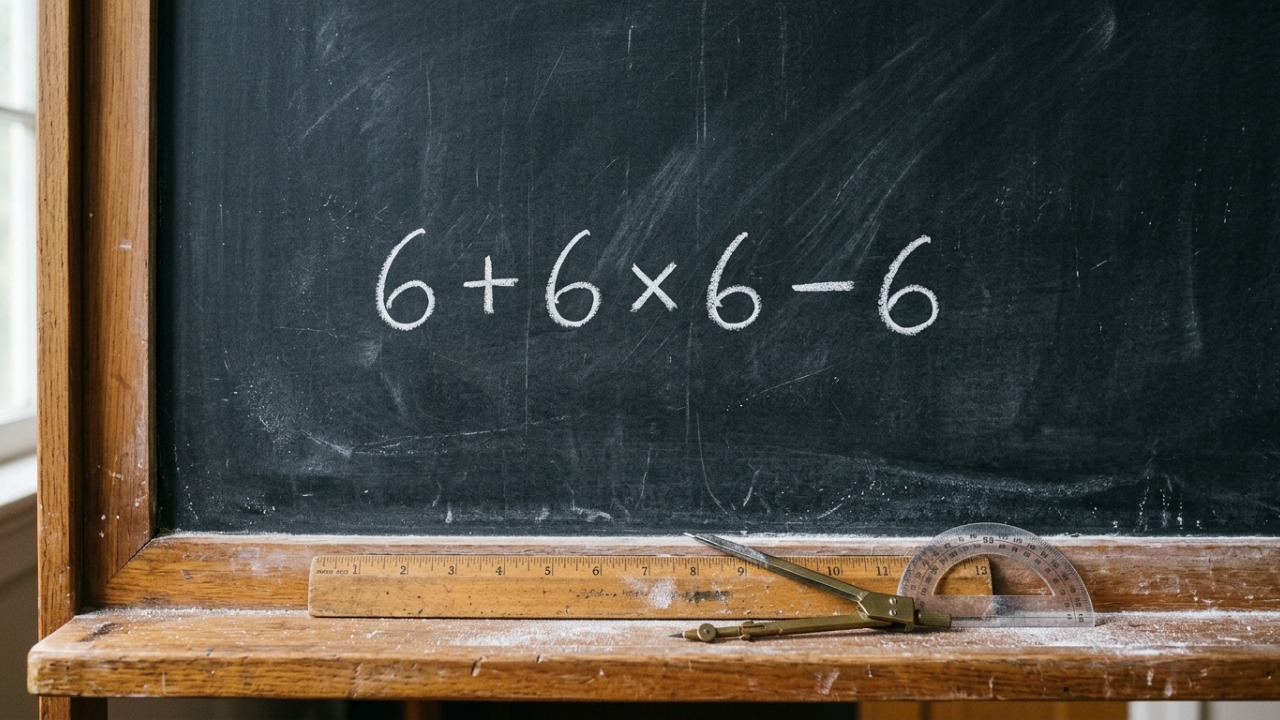 Você consegue resolver 6 + 6 × 6 - 6 de primeira e sem calculadora?