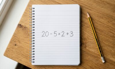 Resolva 20 - 5 × 2 + 3 sem calculadora e veja se você cai na pegadinha